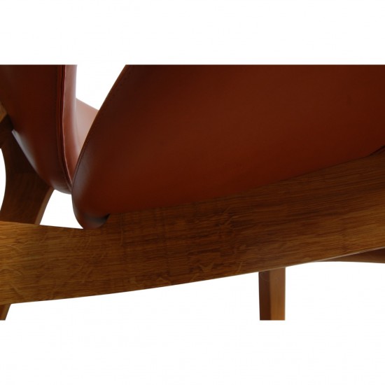 For Sale | Poul M. Volther Corona chair in cognac aniline leather